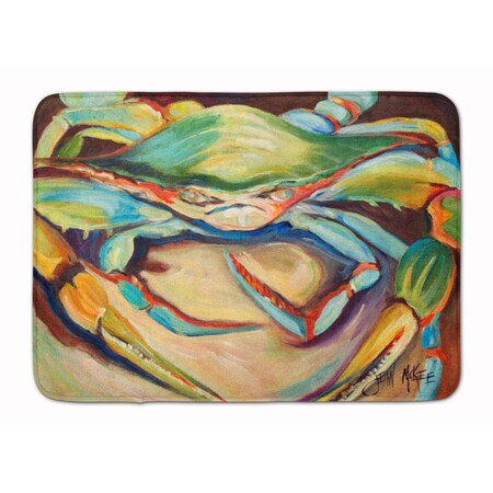 Carolines Treasures Blue Crab Machine Washable Memory Foam Mat JMK1097RUG